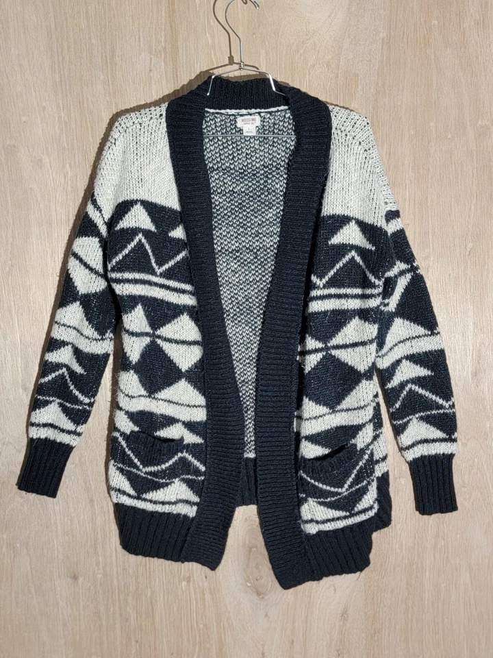 mossimo supply aztec cardigan sweater womens L long sleeve carousel knit - Image 1 of 4