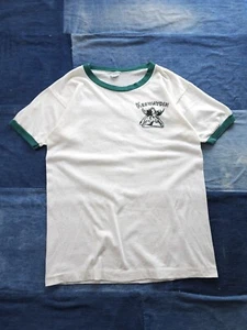 Vintage 1970s Keewaydin State Park NY Champion Blue Bar Ringer T-shirt Medium - Picture 1 of 8