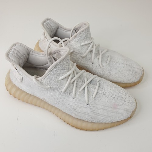 Adidas Yeezy Boost 350 V2 Sneakers Uomo UK 9.5 Bianco Panna Triple White EU 44
