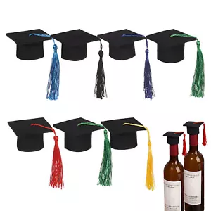 7* Graduation Tassel Cap Toppers Cupcake Toppers Bottle Toppers Grad Party Decor - Picture 1 of 11
