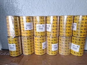 NEW 12 Count Zebra 6000 Wax Ribbon 4.33" x 1476' 06000BK11045 - Bild 1 von 2