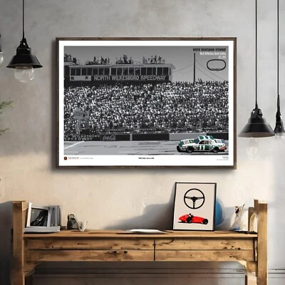 Darrell Waltrip Racing Poster NASCAR North Wilkesboro Wall Art Print Fans Gift - Image 1 of 4