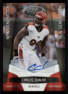 2010 Certified Mirror Red Signatures #185 Carlos Dunlap/250 /250 - Picture 1 of 2