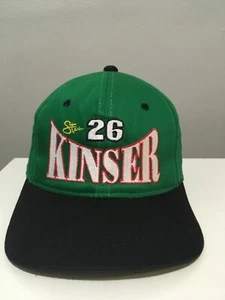 Vtg Steve Kinser Sprint Racing Hat Black Green #26 Snapback Asphalt Outlaw - Picture 1 of 6