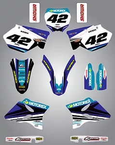 Custom Graphics Full Kit For Yamaha YZ 125 / 250 2015 + STRIKE STYLE stickers - Picture 1 of 1