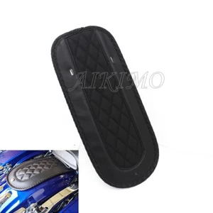 Motorcycle Black PU Diamond Rear Fender Bib Solo Seat For Harley Touring 08-18 - Picture 1 of 8