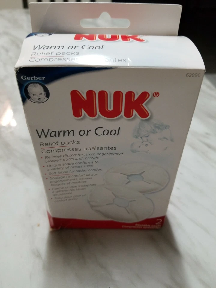 NUK Gerber Alivio Cálido o Frío Uso Reutilizable Entre Mamas Nuevo Foto 1 de 4