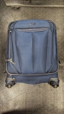 Barely Used Samsonite SoLyte DLX 22 inch Blue Carry-On Expandable Spinner  - Image 1 of 4