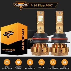 AUXBEAM 9007 Kit de conversión de bombillas de faros LED de luz baja alta con Canbus 6000K - Imagen 1 de 12