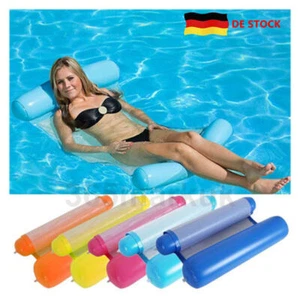 Aufblasbare Floating Wasser Hängematte Liegestuhl Schwimmbecken Pool Swimming DE - Bild 1 von 37