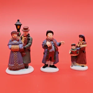 Dept 56 Dickens Village Town Square Carolers Keramik Weihnachtsdeko Vintage - Bild 1 von 17