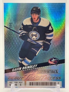 GAVIN BRINDLEY 2024-25 UD Credentials Debut Ticket Access 436/999 - Bild 1 von 3