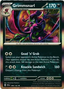 Grimmsnarl Rare SV07: Stellar Crown 096/142 LP - Bild 1 von 2