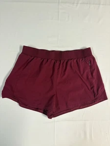 Calia by Carrie Underwood 3" weinrot Sportshorts Größe Medium Reißverschlusstasche - Bild 1 von 4