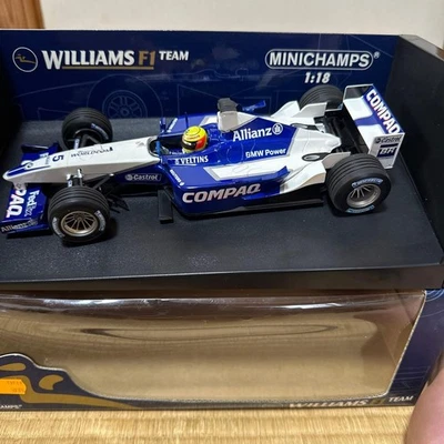 Modellino auto da corsa blu Minichamps 1/18 Williams F1 2001 R. Schumacher - Immagine 1 di 4