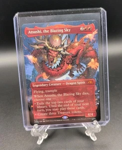 Atsushi, el cielo ardiente (sin fronteras) #410 casi nuevo Kamigawa Neon Dynasty Magic Magic The Gathering - Imagen 1 de 2