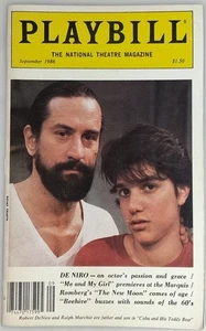 Ralph Macchio, Robert DeNiro PLAYBILL MAGAZINE, SEPTEMBER 1986 - ME AND MY GIRL - Picture 1 of 6