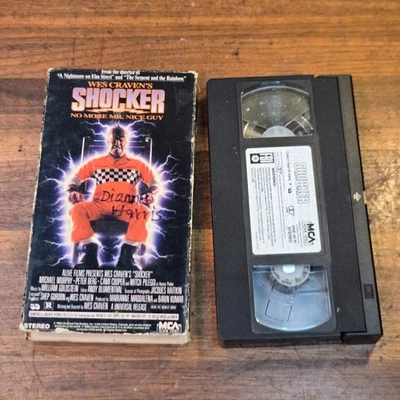 Shocker 1989 VHS Tape Wes Craven Horror Movie Film Michael Murphy   Berg READ - Image 1 of 3