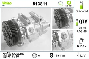 Kompressor Klimaanlage VALEO RE-GEN - AT 813811 +102.34€ Pfand für FIAT C8 807 2 - Bild 1 von 7