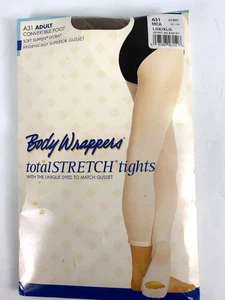 Body Wrappers A31 Adult Convertible Foot Tights Cocoa Brown L/XL Dancewear - Picture 1 of 5