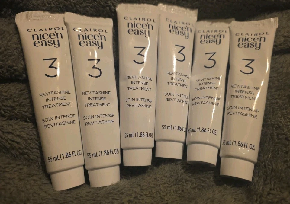 NEW Lot 6 CLAIROL Nice 'N Easy revitashine  intense Conditioner 1.86 oz Tubes - Image 1 of 1
