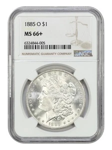 1885-O $1 NGC MS66+ - Morgan Dollar - Picture 1 of 4