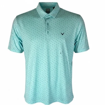 Camisa polo de golf Callaway para hombre azul aguamarina patrón V manga corta XL Foto 1 de 4