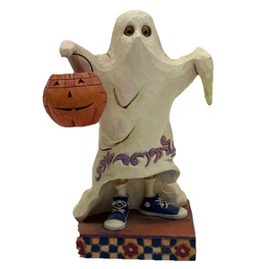 Figurina fantasma Halloween Jim Shore 2010 dolcetto o scherzetto annusa i miei piedi 4017590 6 pollici - Foto 1 di 5