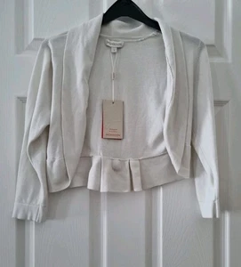 Monsoon Shrug Cardigan Size Small 8 10 Ivory Cream White New With tags - Picture 1 of 6
