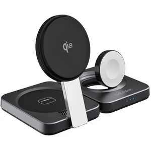 Stazione di Ricarica Wireless 3 in 1 - Qi2 MagSafe Supporto di Caricabatterie per Telefono, Orologio... - Foto 1 di 9