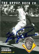 Ferguson Jenkins autographed baseball card 1994 Upper Deck Heroes #97 Cubs