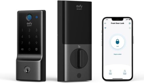 eufy Security Smart Lock C220 Fingerprint Keyless Entry Door Lock Built-in Wi-Fi