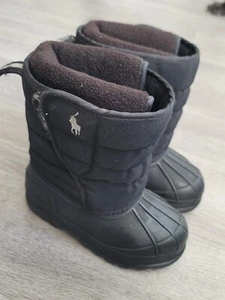 Polo Ralph Lauren Snow Boots Boys Toddler 11.5-12  Waterproof Insulated Winter - Picture 1 of 12