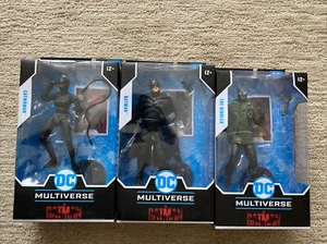 2022 DC Multiverse 3 JUEGO 7" THE BATMAN, RIDDLER, CATWOMAN McFarlane + Tarjetas MIRAR - Imagen 1 de 12