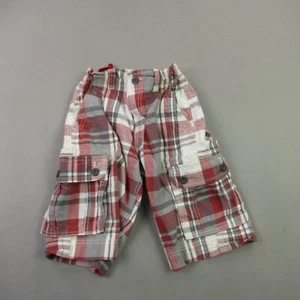 Arizona Shorts Boys 12 Plaid Pockets Adjustable Outdoors Lightweight - Picture 1 of 9
