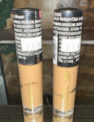 2 pcs Black Radiance True Complexion Longwear Concealer Light To Medium #1320496 - Image 1 of 4