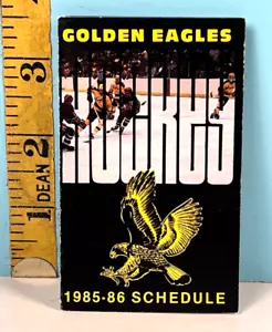 🔥 1985-86 Salt Lake Golden Eagles Hockey Schedule Coors Beer🔥 - Picture 1 of 3