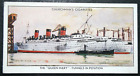RMS QUEEN MARY  Mast Stepping    Vintage 1936 Card  AD28M