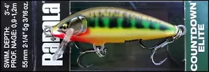 FISHING LURES RAPALA COUNTDOWN ELITE CDE 55 5,5 cm GDVR color (sinking) - Picture 1 of 2