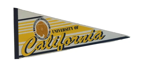 University of California Golden Bear Felt Licensed Yellow, Blue & White Pennant Cover
