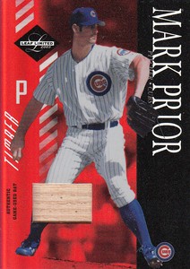 2003 Leaf Limited Timber Chicago Cubs Baseball Card #44 Mark Prior H /25