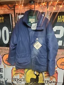 Eddie Bauer Vintage Herren Gänsedaunen Parka Large Blau Brandneu WPL 9647 Neu mit Etikett - Bild 1 von 11