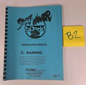 STREET FIGHTER ALPHA 2 - Arcade Game Manual - CAPCOM - OEM Original - Coin Op - Picture 1 of 1