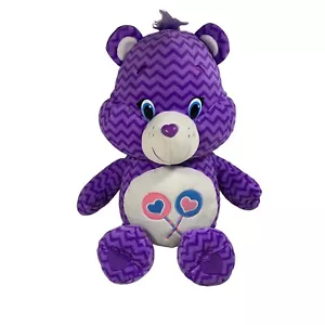 Care Bears Share Bär Plüsch 20 Zoll lila Lutscher Herzen Stofftier Spielzeug - Bild 1 von 7