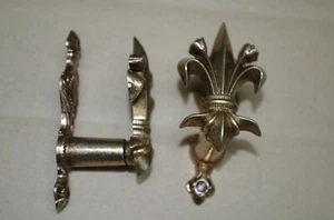 Waffenhalter Wandhalter Drapierhaken Gewehrhalter Raffhalter Vorhanghalter Lilie - Bild 1 von 3