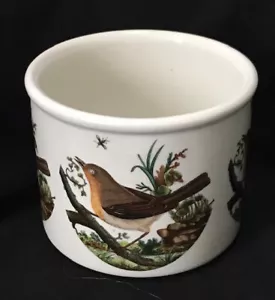 Portmeirion Birds of Britain Rotkehlchen Vogel Kanister Topf 4" Höhe x 5" Durchmesser 1978 OHNE DECKEL - Bild 1 von 6
