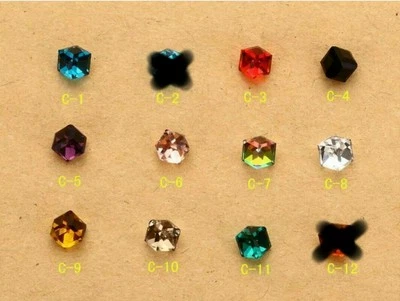 Nuevo cubo de cristal de estrás colorido 3D arte en uñas decoraciones hágalo usted mismo 5 piezas Foto 1 de 4