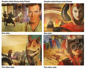 Selten: 2 Star Wars doppelseitige Lucas Film Ausgabe Poster. Je 36”x25” Exc’ Cond’ - Bild 1 von 9