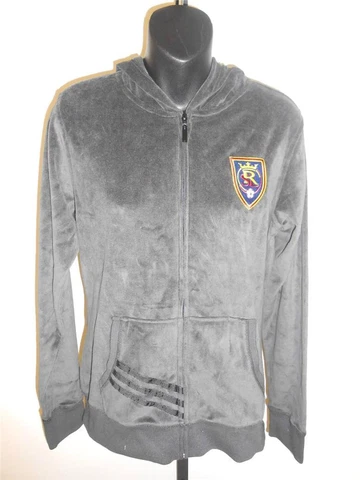 NEW Real Salt Lake Womens Sizes S-M Adidas Full-Zip Hoodie Jacket Cover