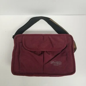 Vintage Sherpa Burgundy Camera Bag w/ Strap Handle, Photography Collectible - Picture 1 of 7